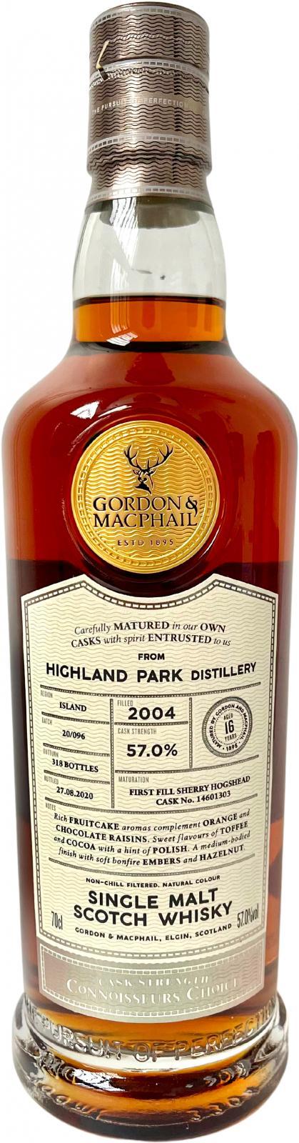 Highland Park 2004 GM Connoisseurs Choice - Cask Strength