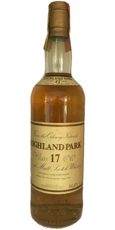 Highland Park 1974 It Special Selection