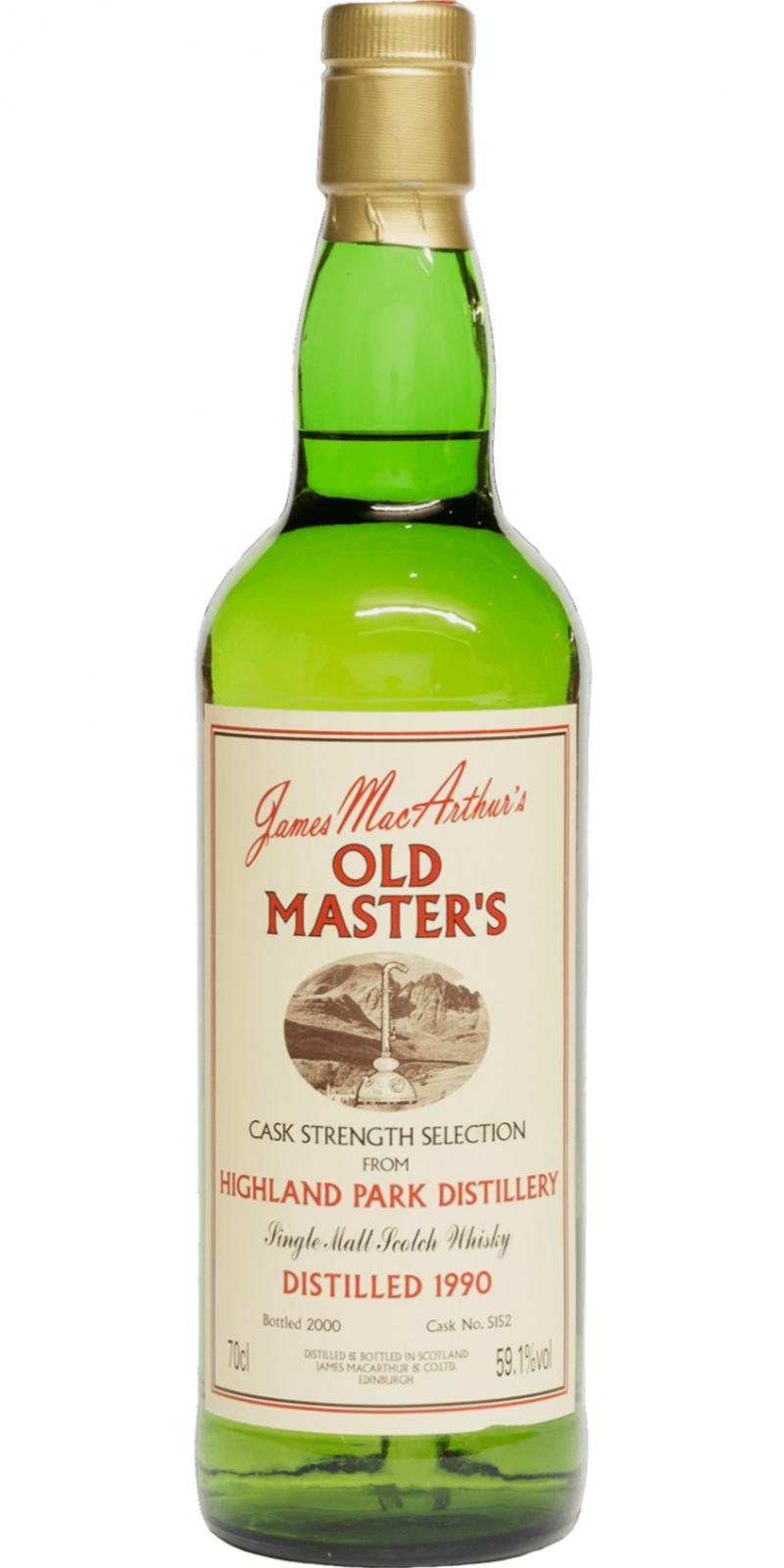 Highland Park 1990 JM Old Master's - Cask Strength Selection