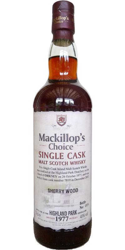Highland Park 1977 McC Single Cask