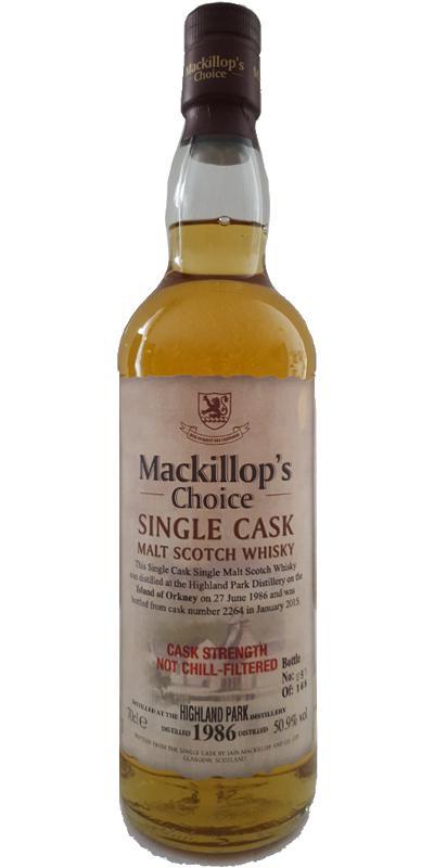 Highland Park 1986 McC Single Cask - Cask Strength