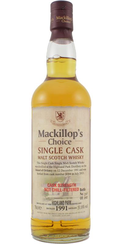 Highland Park 1991 McC Single Cask