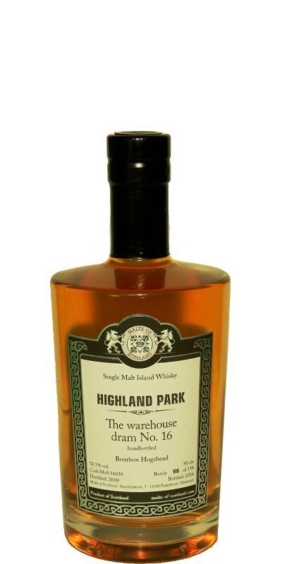 Highland Park 2000 MoS The warehouse dram No. 16