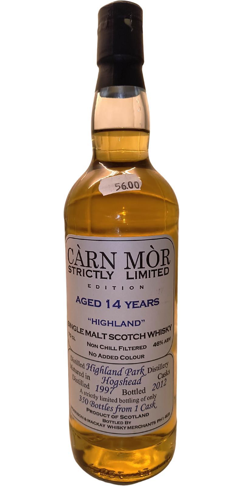 Highland Park 1997 MMcK Càrn Mòr - Strictly Limited Edition