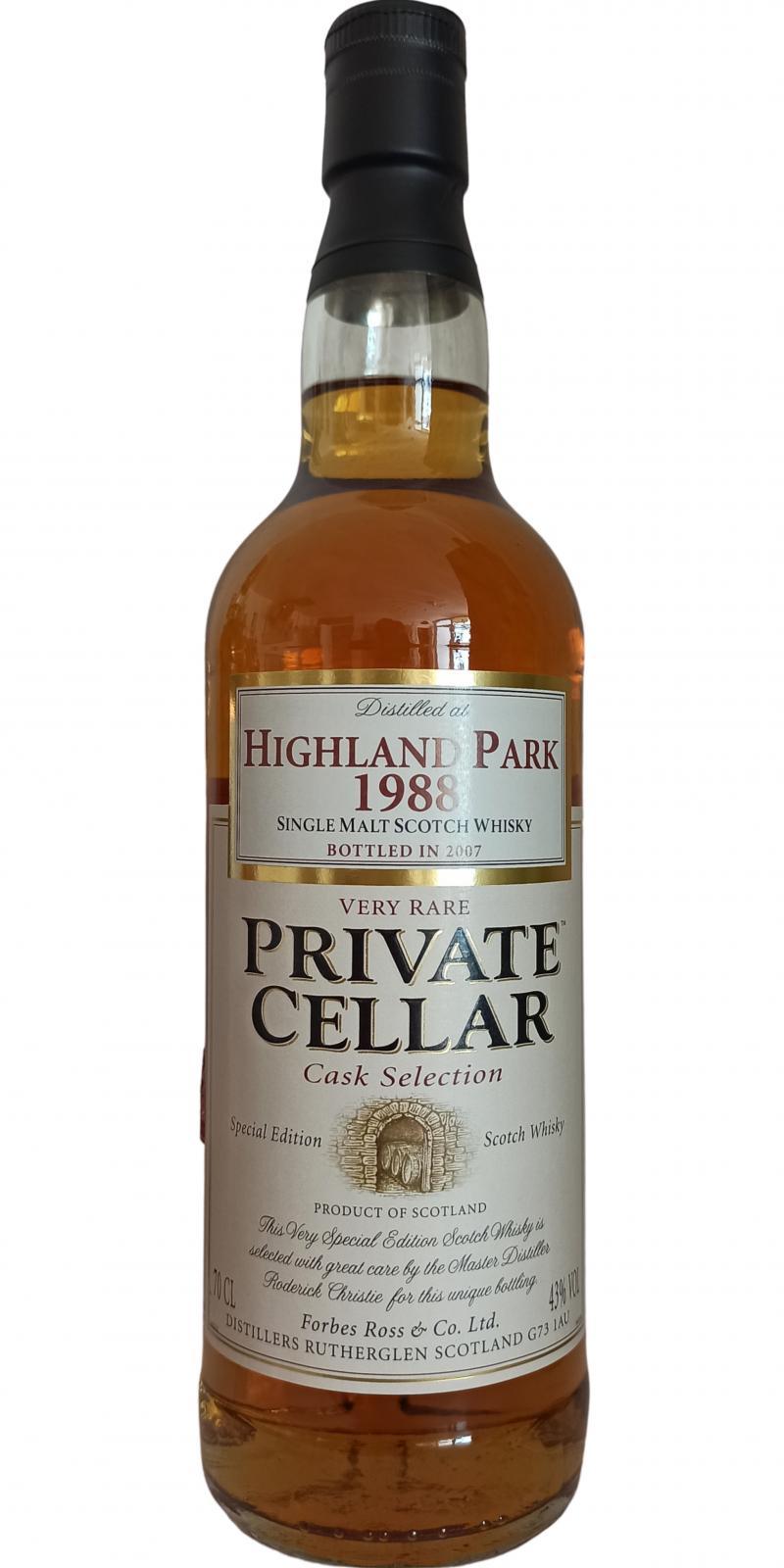 Highland Park 1988 PC Cask Selection