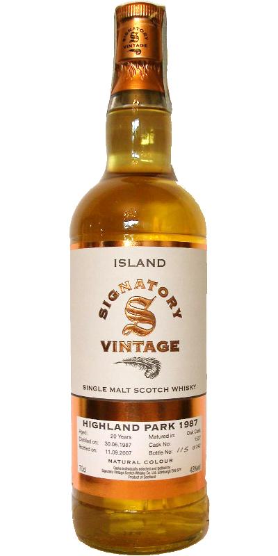Highland Park 1987 SV Vintage Collection