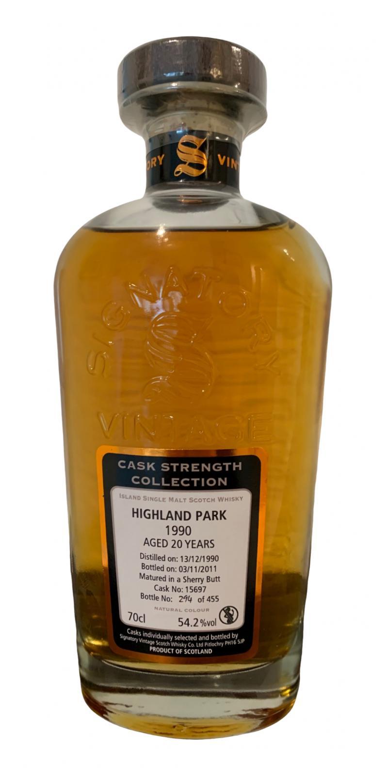 Highland Park 1990 SV Cask Strength Collection