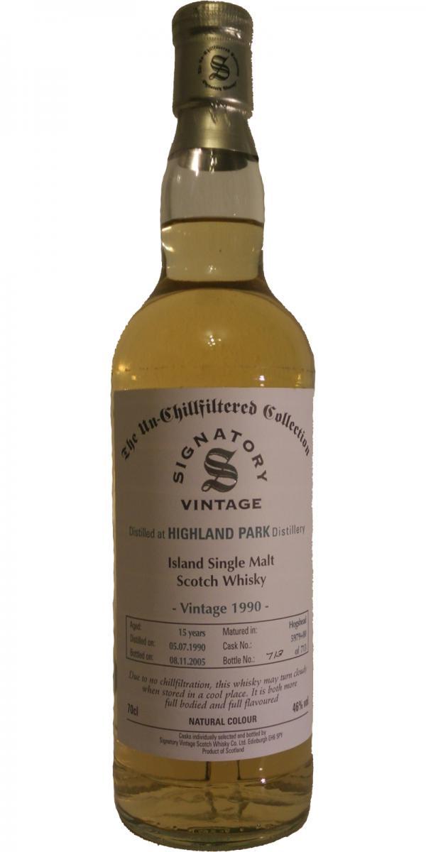 Highland Park 1990 SV The Un-Chillfiltered Collection