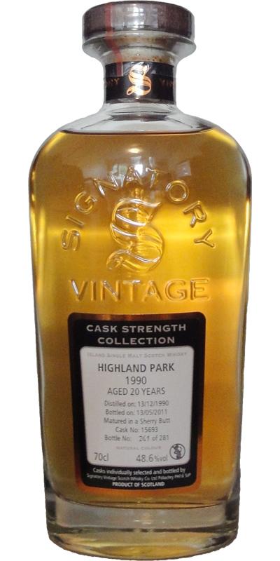 Highland Park 1990 SV Cask Strength Collection