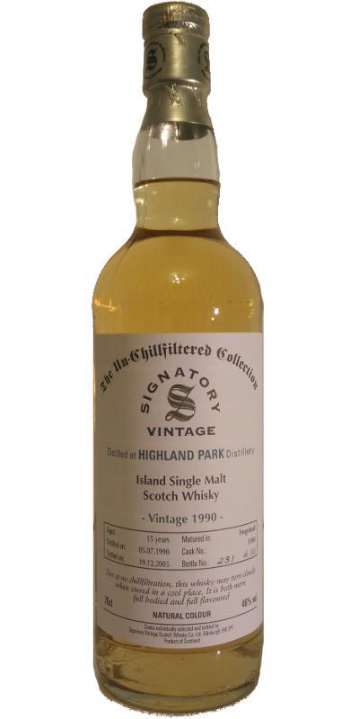 Highland Park 1990 SV The Un-Chillfiltered Collection