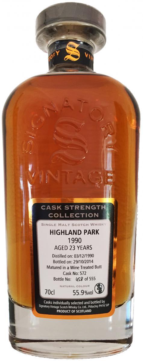 Highland Park 1990 SV Cask Strength Collection