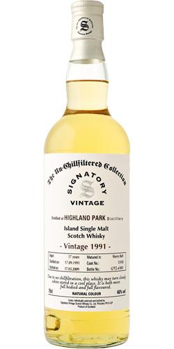 Highland Park 1991 SV The Un-Chillfiltered Collection