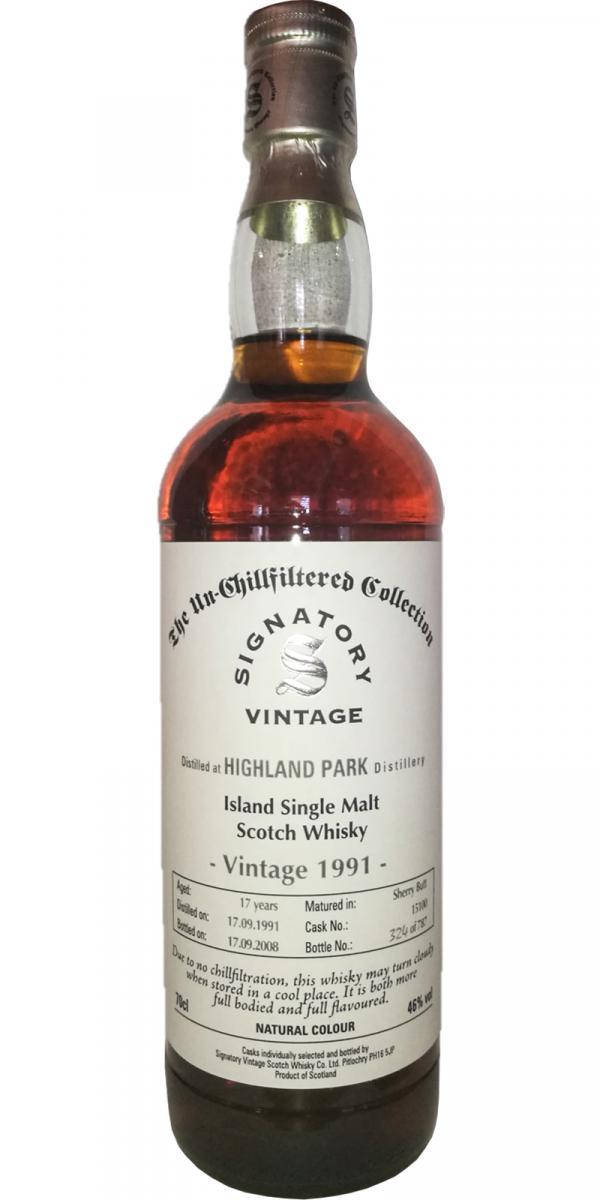 Highland Park 1991 SV The Un-Chillfiltered Collection