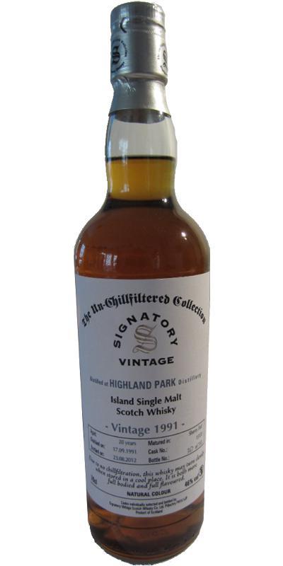 Highland Park 1991 SV The Un-Chillfiltered Collection