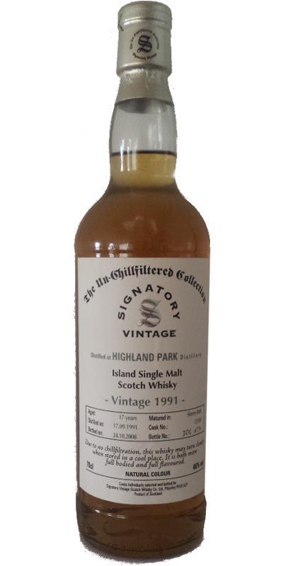 Highland Park 1991 SV The Un-Chillfiltered Collection