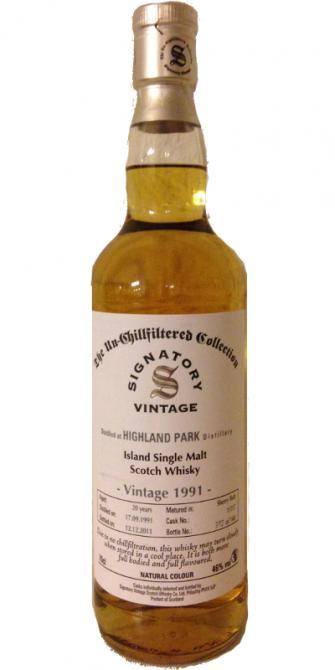 Highland Park 1991 SV The Un-Chillfiltered Collection
