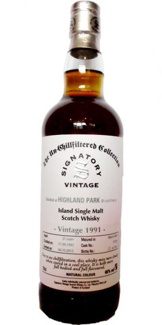 Highland Park 1991 SV The Un-Chillfiltered Collection