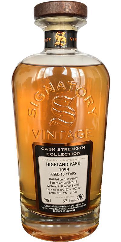 Highland Park 1999 SV Cask Strength Collection