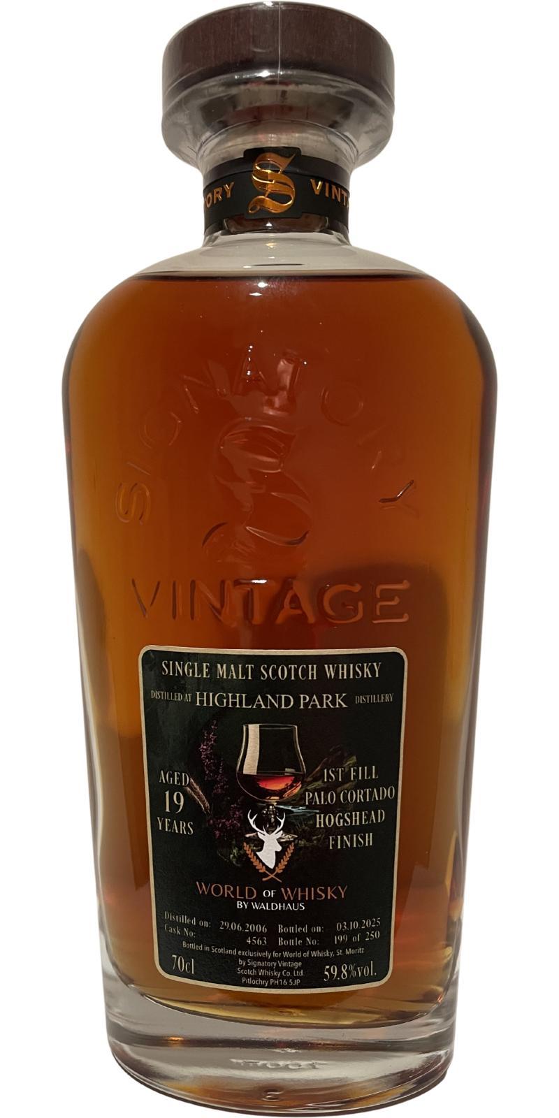 Highland Park 2006 SV World of Whisky