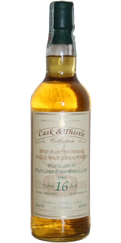 Highland Park 1989 H&I Cask & Thistle Collection