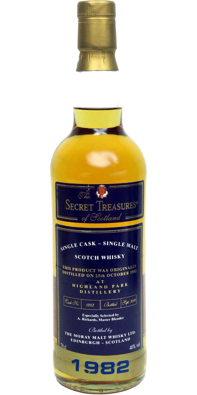 Highland Park 1982 TMMW The Secret Treasures of Scotland