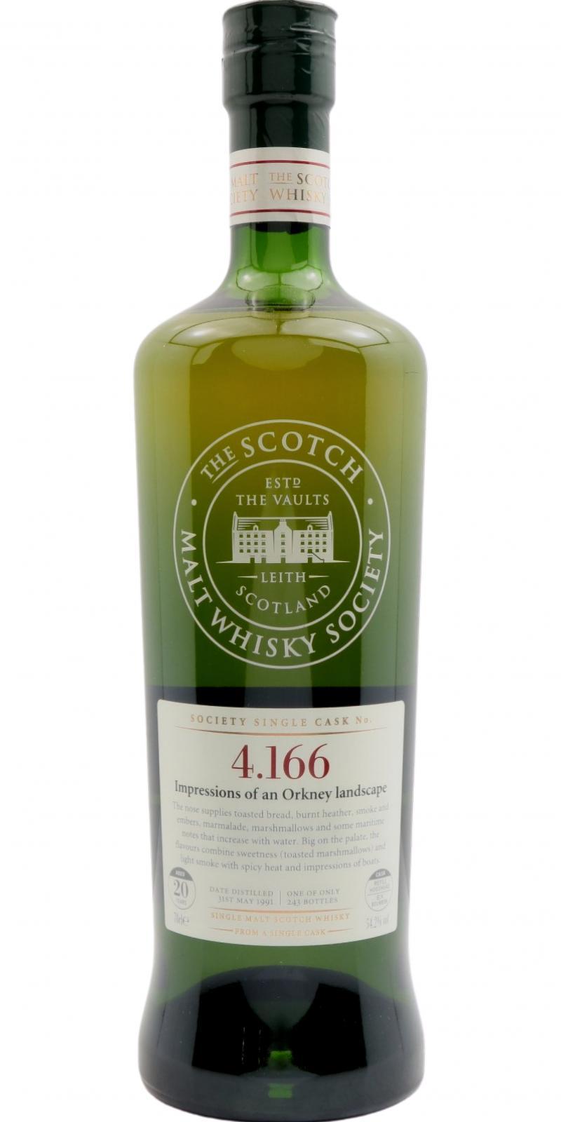 Highland Park 1991 SMWS 4.166 Impressions of an Orkney landscape
