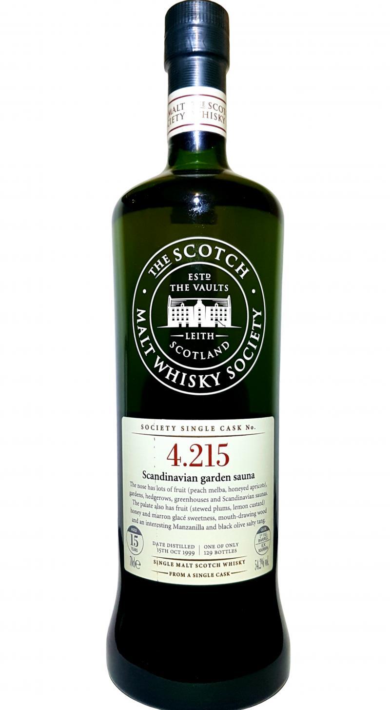 Highland Park 1999 SMWS 4.215 Scandinavian garden sauna