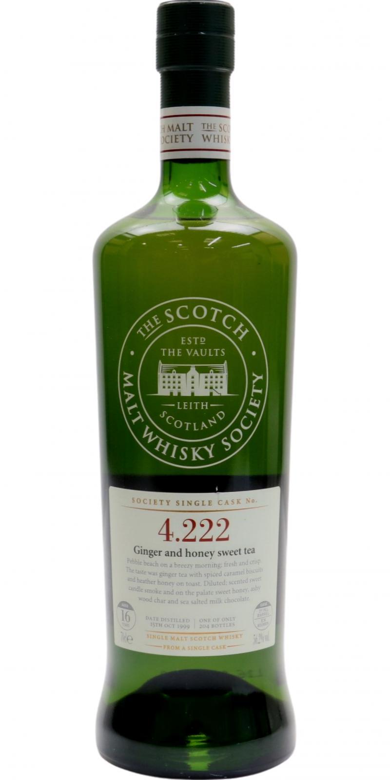 Highland Park 1999 SMWS 4.222 Ginger and honey sweet tea