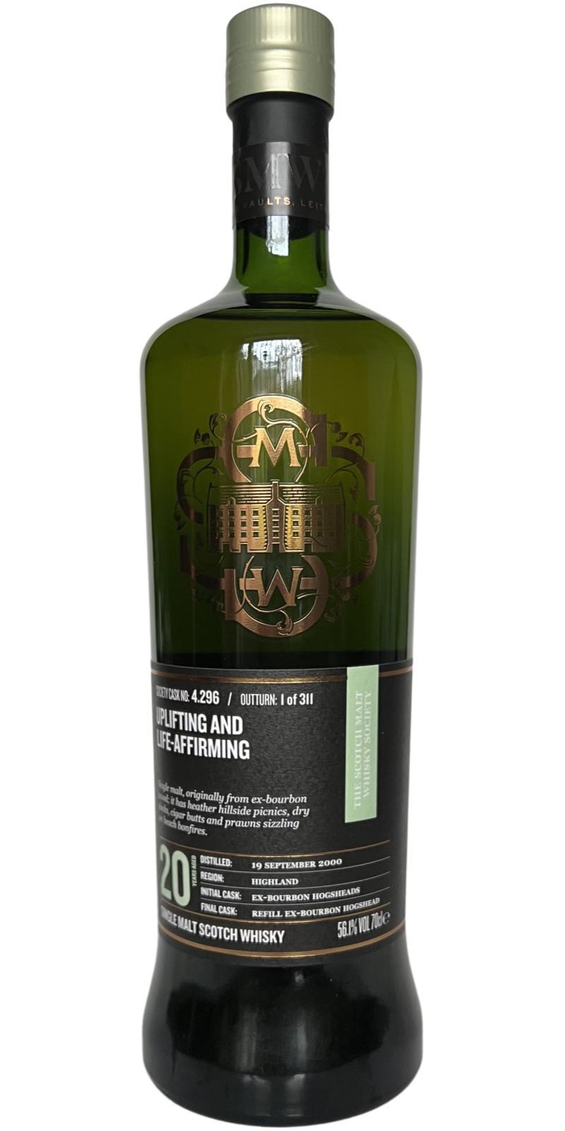 Highland Park 2000 SMWS 4.296 Uplifting and life-affirming