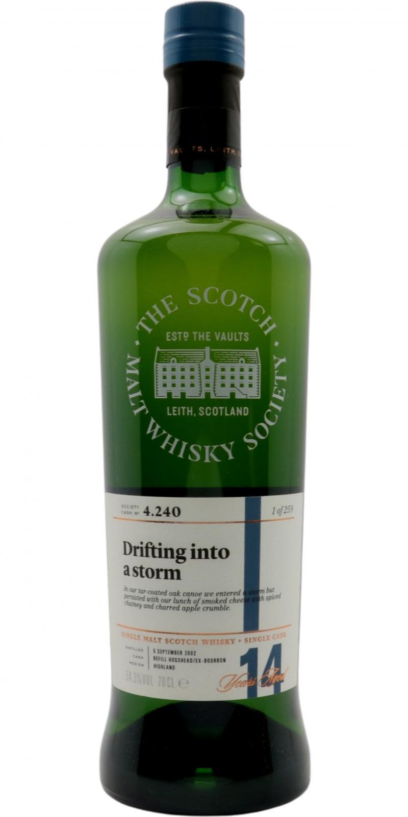 Highland Park 2002 SMWS 4.240 Drifting into a storm
