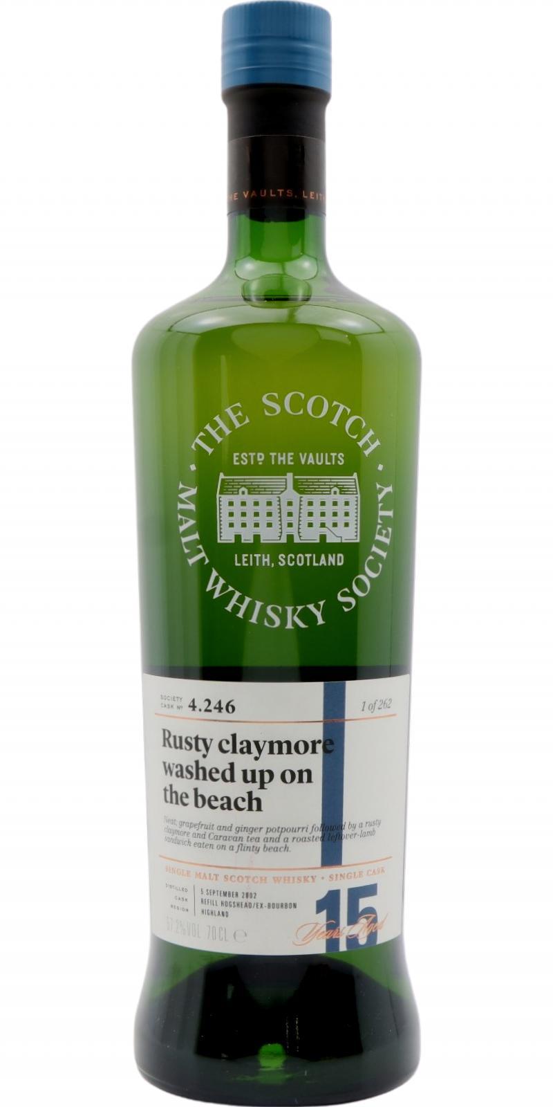 Highland Park 2002 SMWS 4.246 Rusty claymore washed up on the beach
