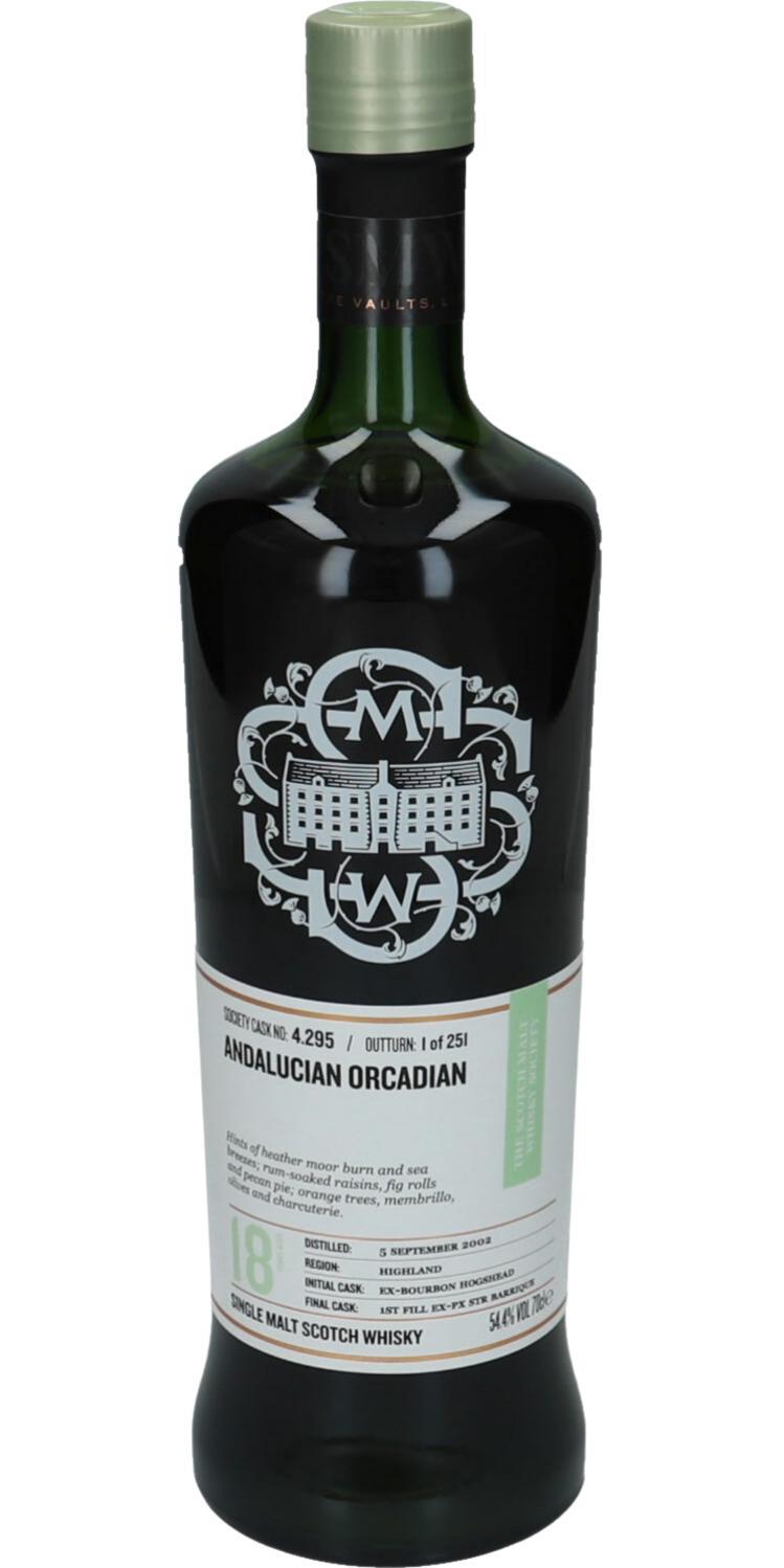 Highland Park 2002 SMWS 4.295 Andalucian Orcadian