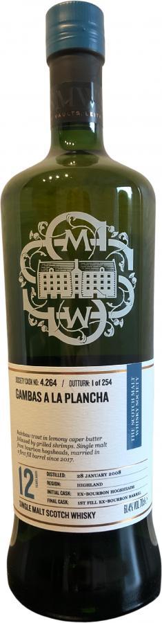 Highland Park 2008 SMWS 4.264 Gambas a la plancha