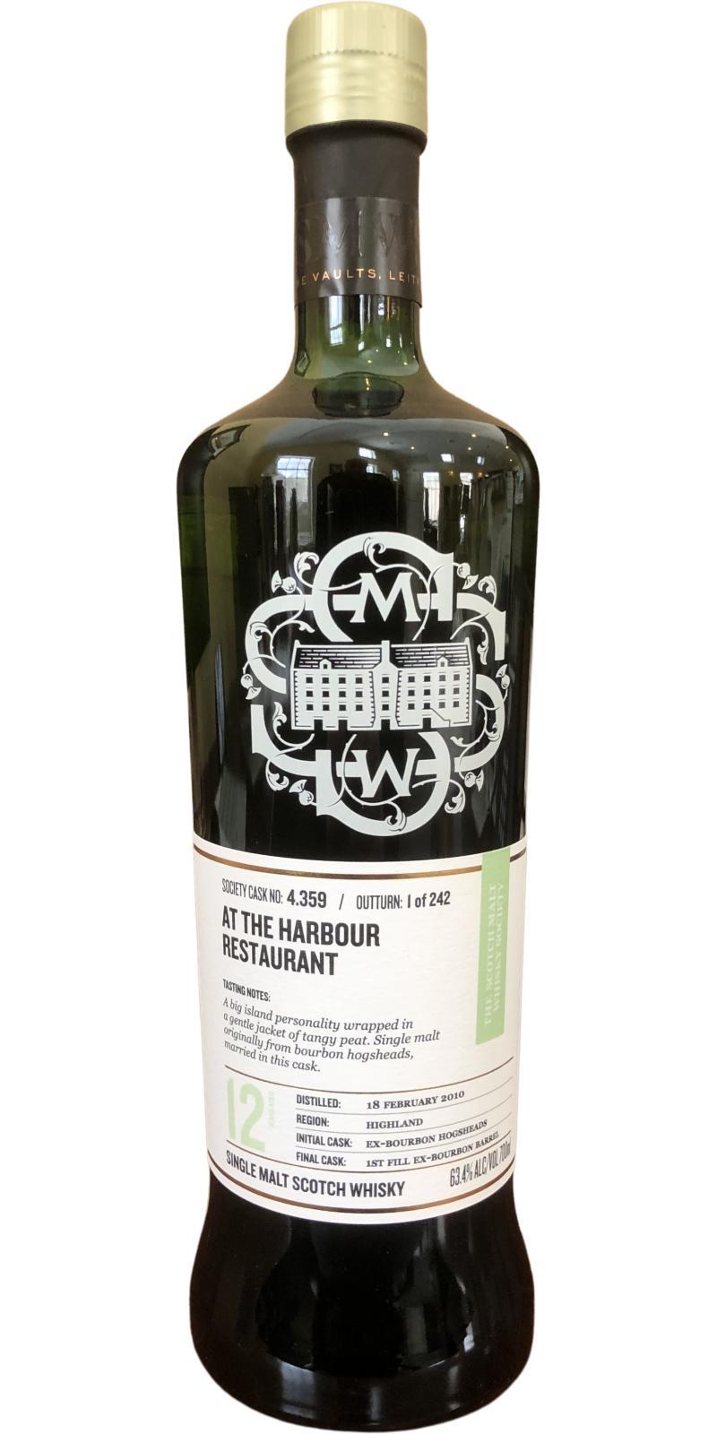 Highland Park 2010 SMWS 4.359 At the harbour restaurant