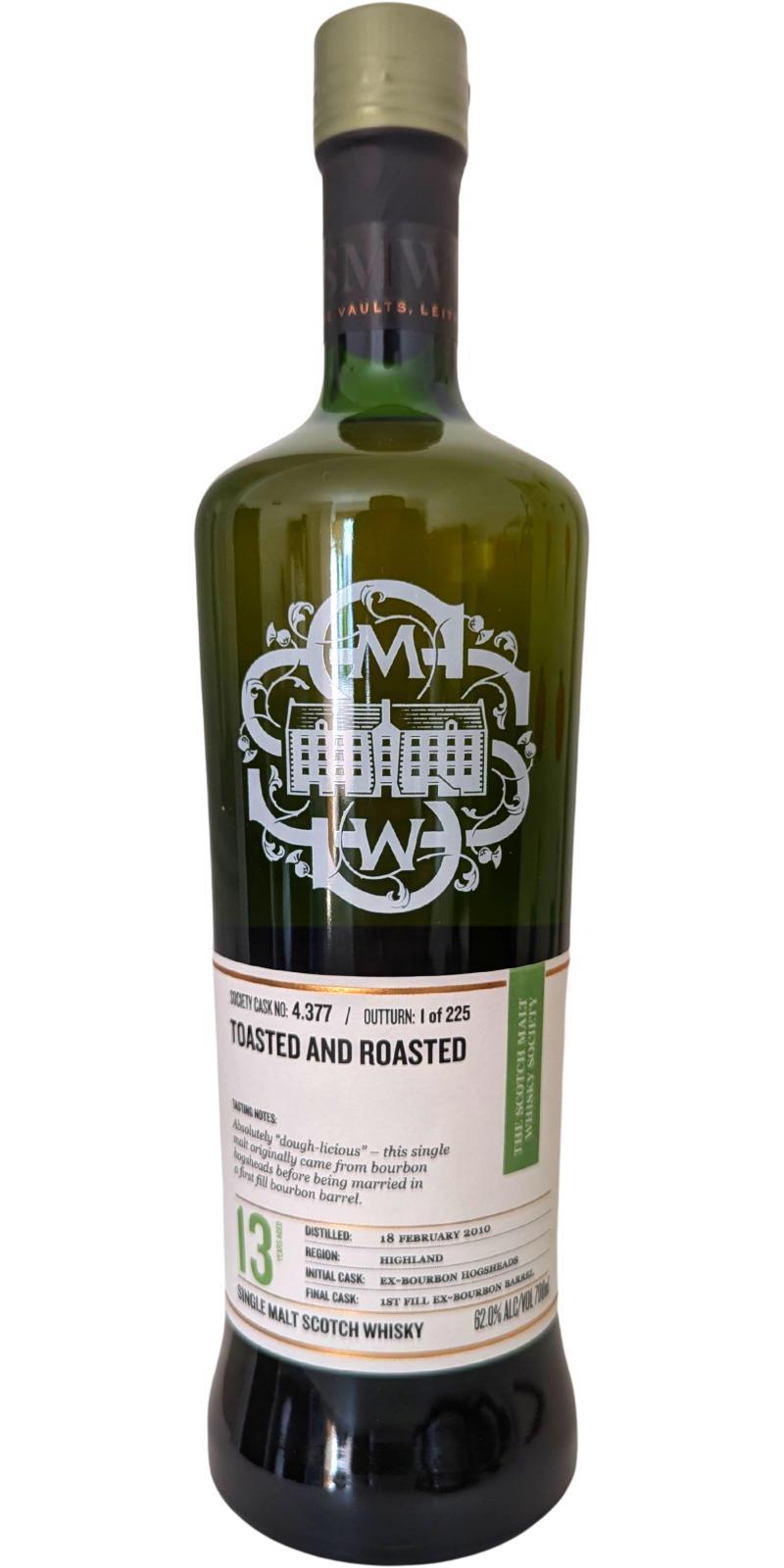 Highland Park 2010 SMWS 4.377 Toasted and roasted