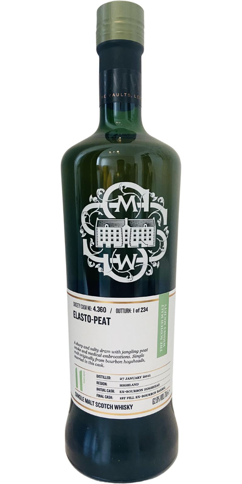 Highland Park 2011 SMWS 4.360 Elasto-peat