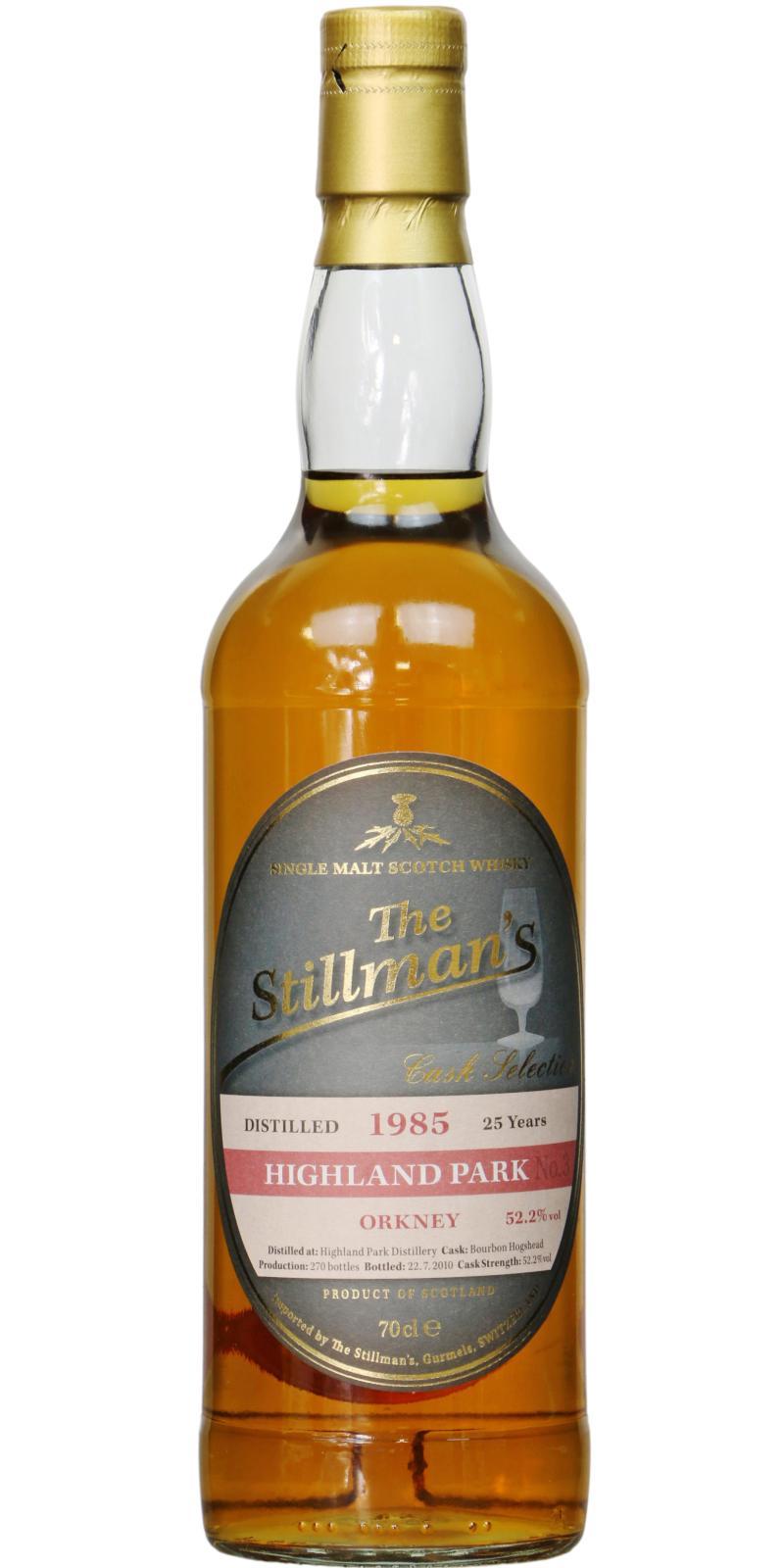 Highland Park 1985 Stm Cask Selection No. 3