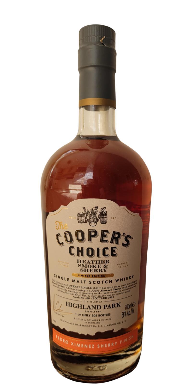 Highland Park Heather Smoke & Sherry VM The Cooper's Choice