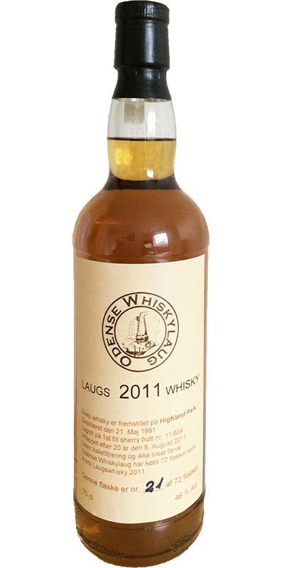 Highland Park 1991 UD Odense Whiskylaug