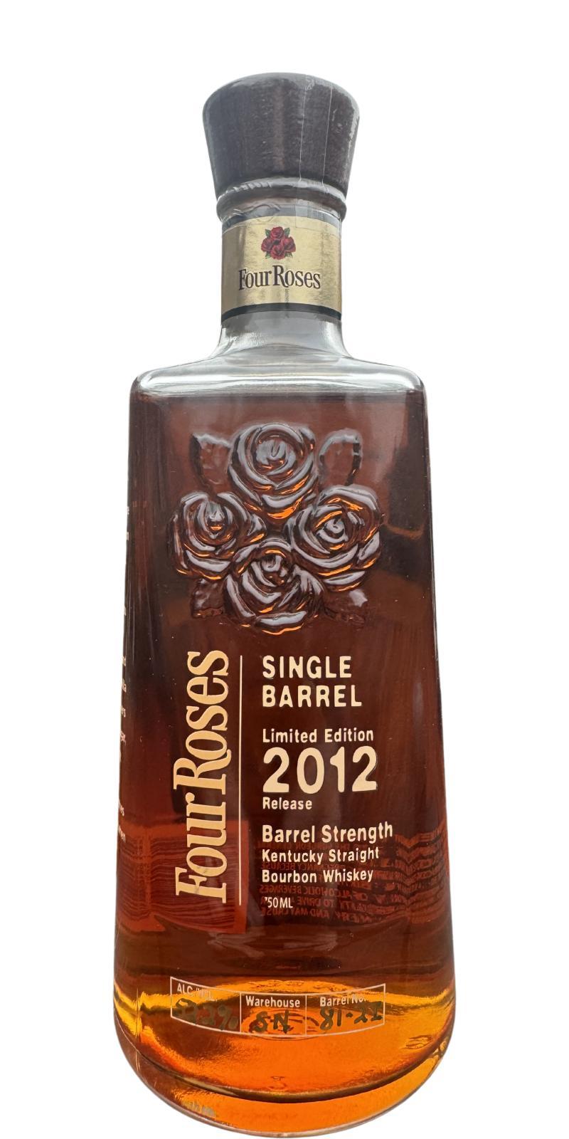 Bourbon Whiskey Single Barrel Bourbon Whiskey  Limited Edition 2012