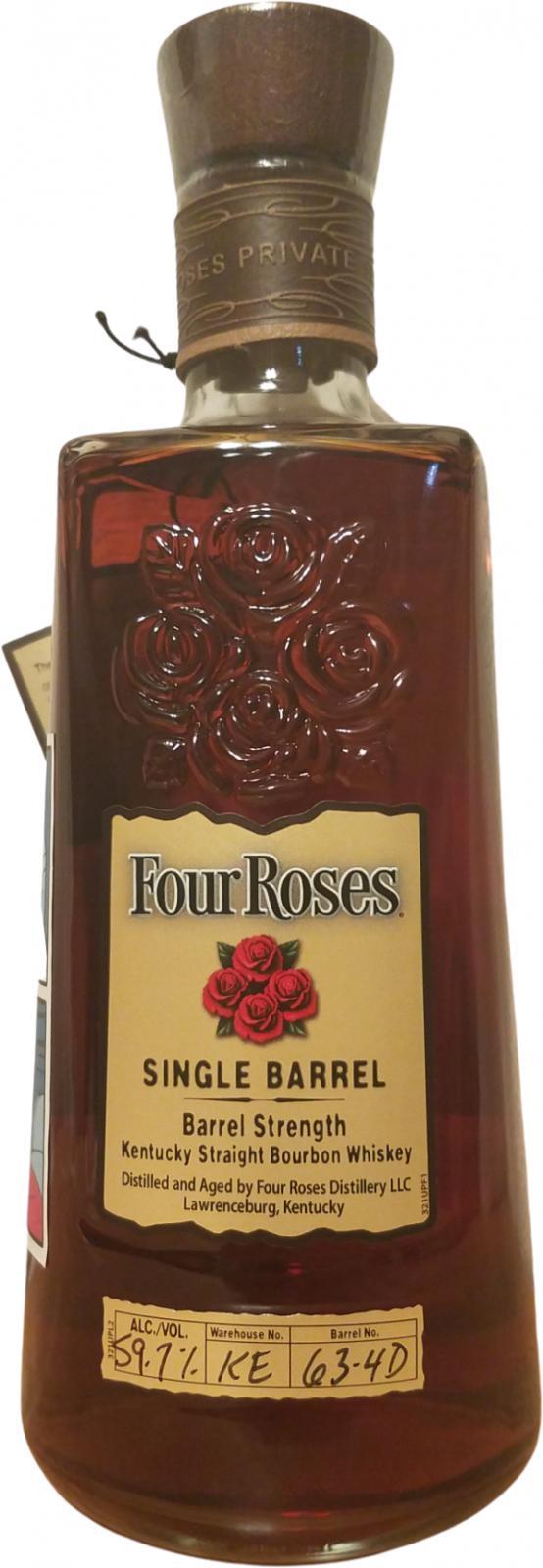 Four Roses Single Barrel  Private Selection OBSK