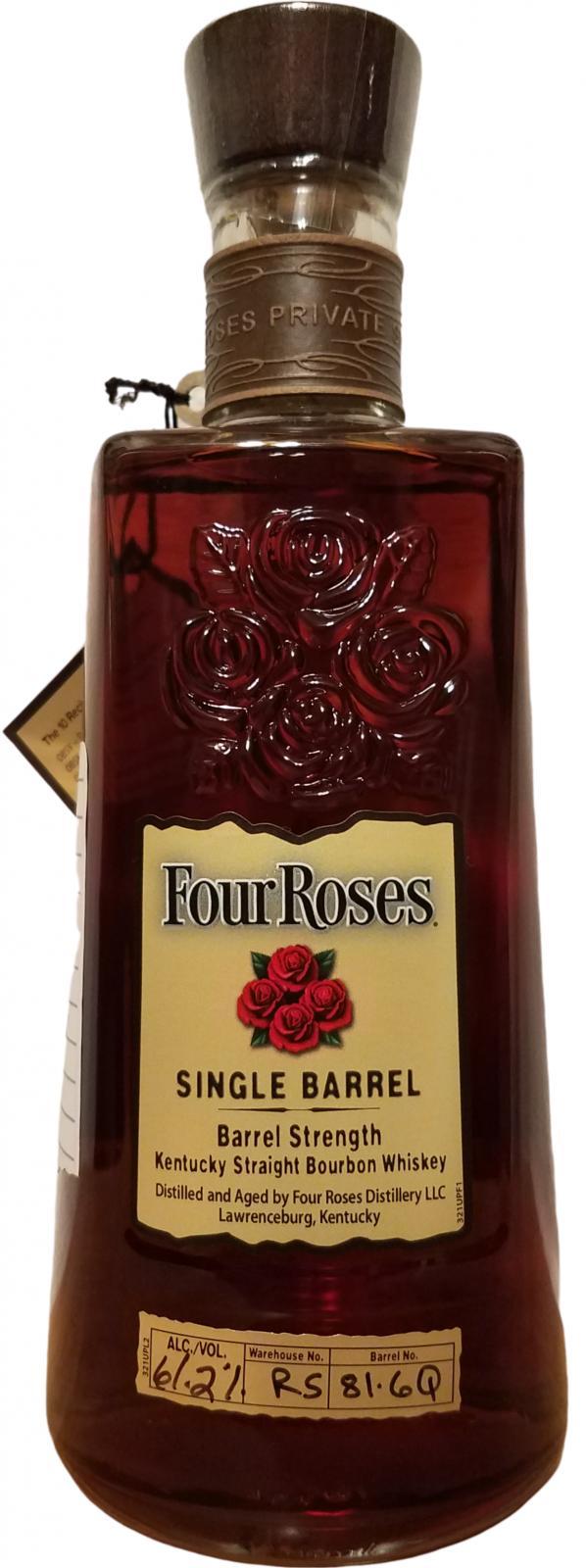 Four Roses Single Barrel  Private Barrel OBSV