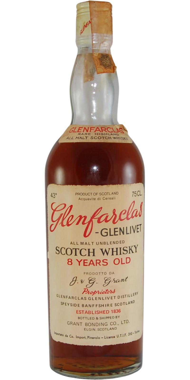 Glenfarclas 08-year-old  All Malt Unblended Scotch Whisky