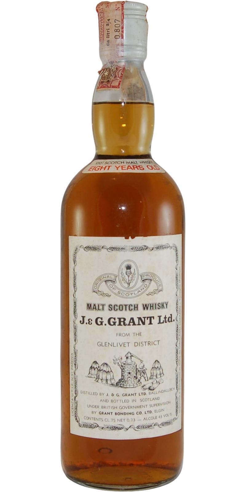 Glenfarclas 08-year-old  100% Scotch Malt Whisky