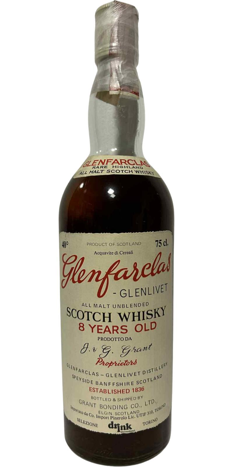 Glenfarclas 08-year-old  All Malt Unblended Scotch Whisky