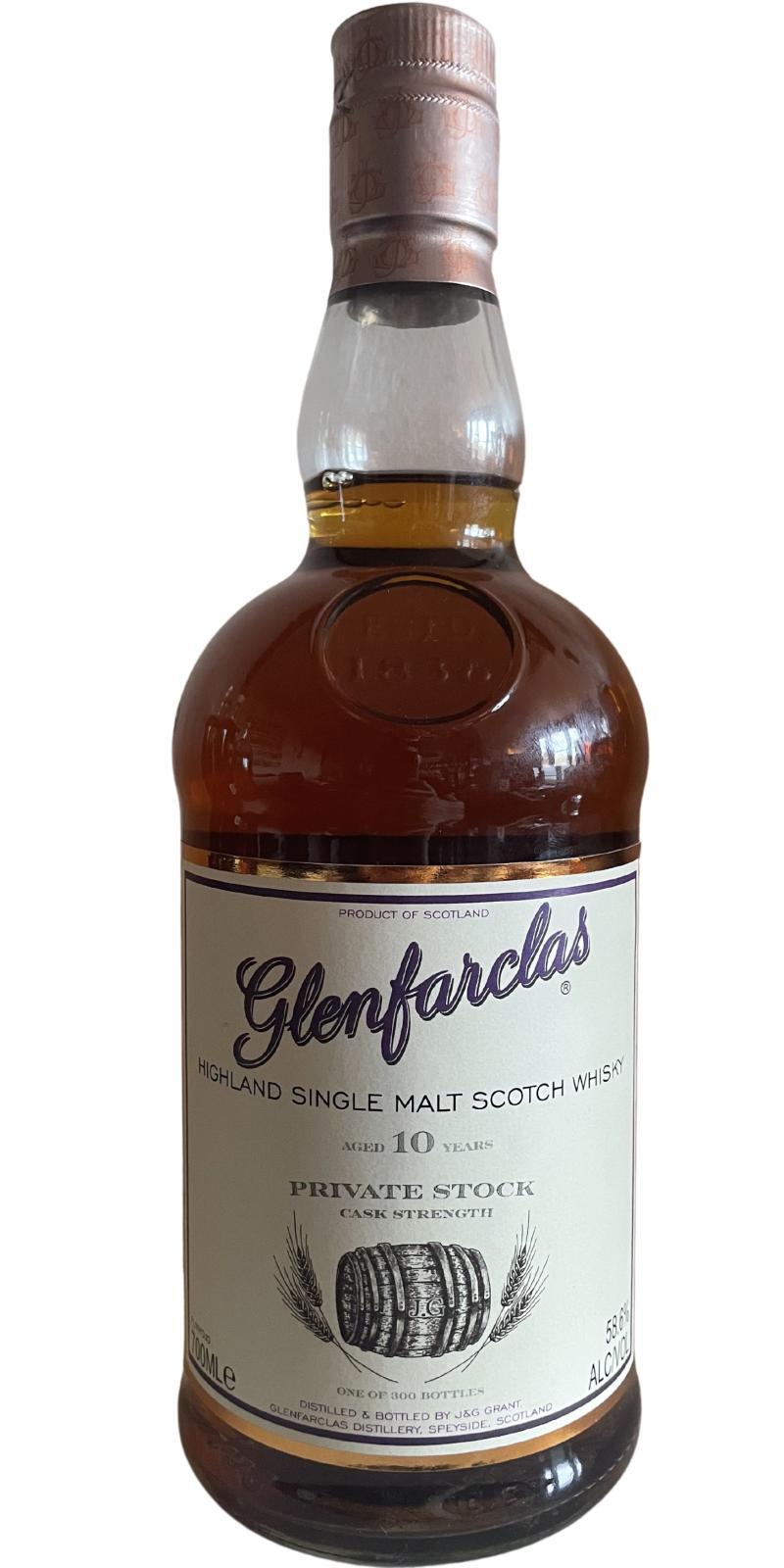 Glenfarclas 10-year-old  Private Stock - Cask Strength