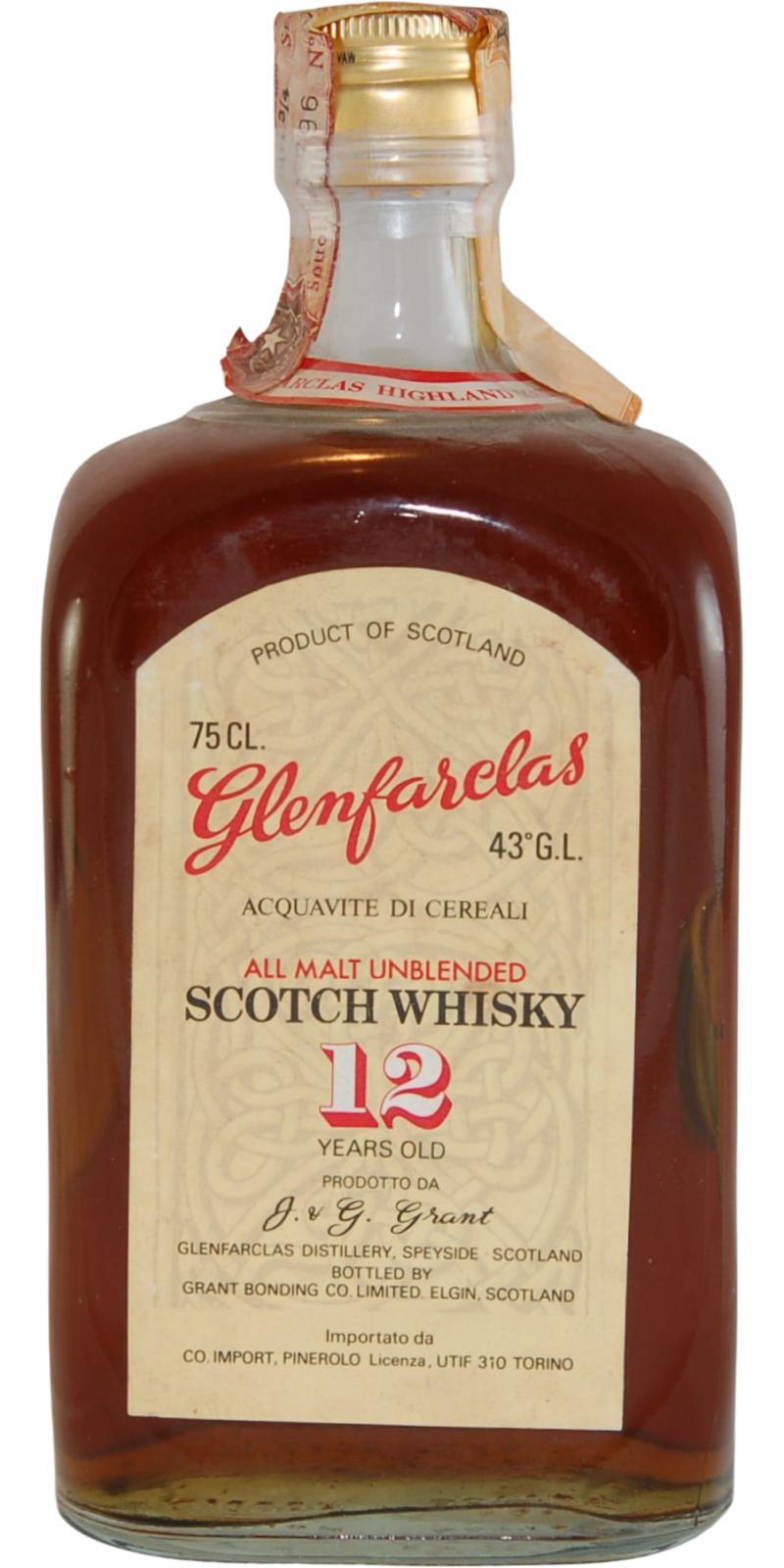 Glenfarclas 12-year-old  All Malt Unblended Scotch Whisky