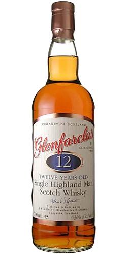 Glenfarclas 12-year-old  12 in blue oval
