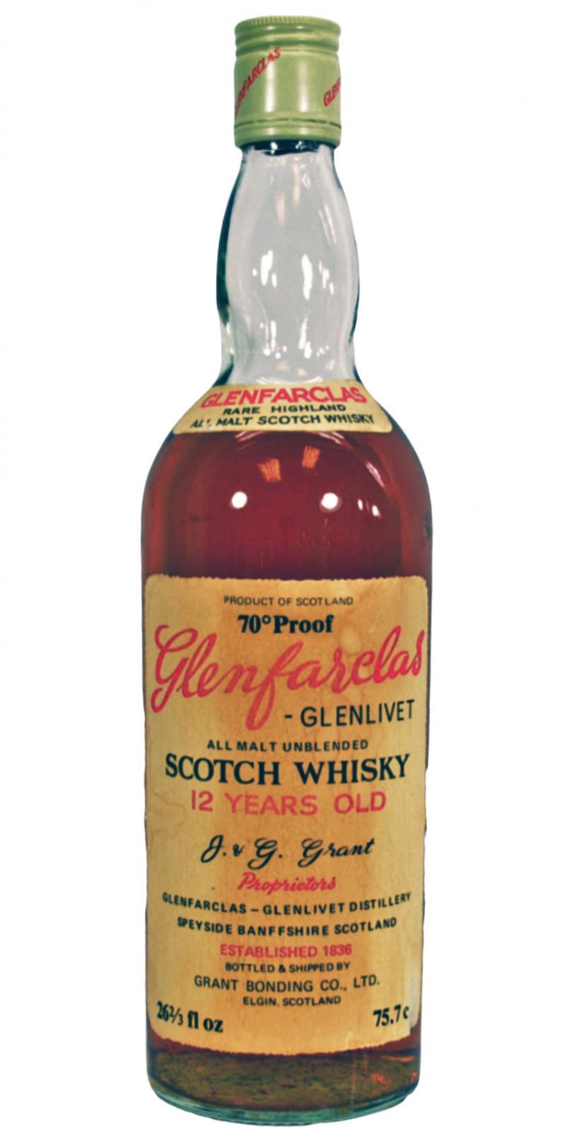 Glenfarclas 12-year-old  All Malt Unblended Scotch Whisky