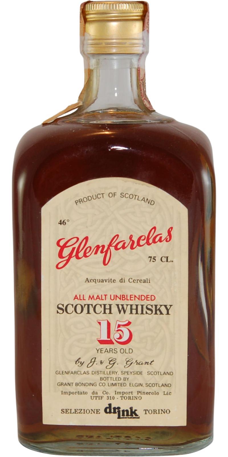Glenfarclas 15-year-old  All Malt Unblended Scotch Whisky